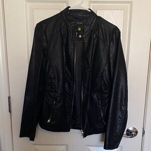Black Faux Leather Jacket